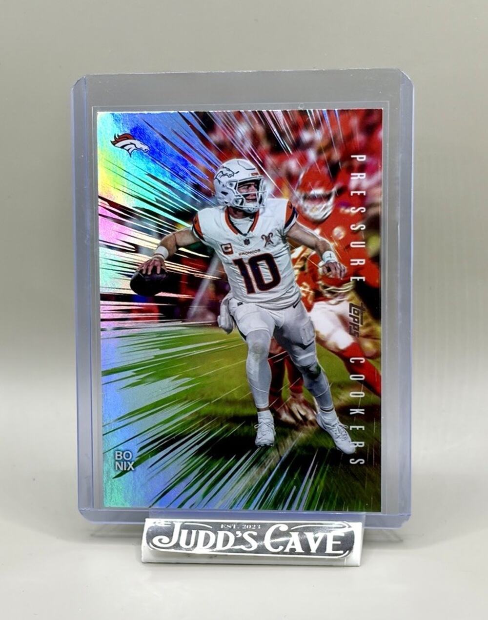 🚨 2026 Topps Flagship Bo Nix Pressure Cookers Foil PC-2 Denver Broncos 🏈
